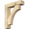 Ekena Millwork Westlake Block Rough Sawn Bracket w/ Offset Brace, Douglas Fir, 6"W x 24"D x 28"H BKT0604X24X28WTL05RDF - alternate 1